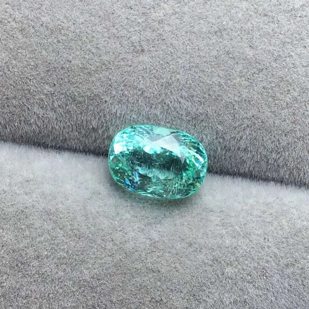 Ювелирные изделия 2 53 CT Тип эллипс Параиба Турмалин натуральный поверхность