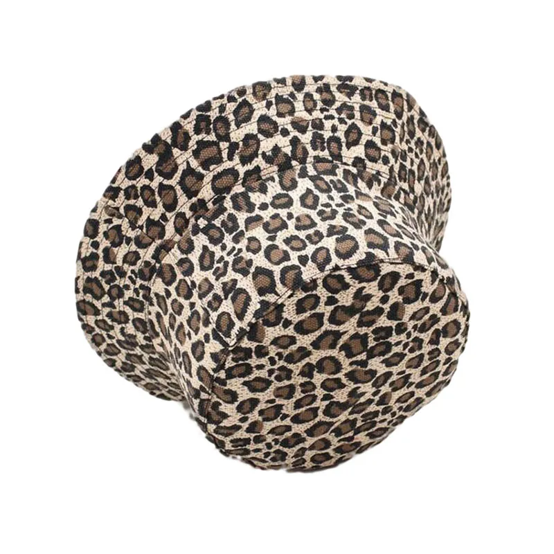 HANGYUNXUANHAO New Fashion Leopard Print Bucket Hat Fisherman Hat Outdoor Travel Hat Sun Cap Hats for Men and Women