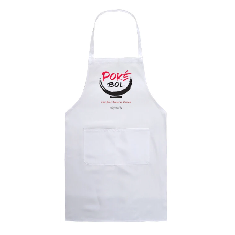 apron with logo printed