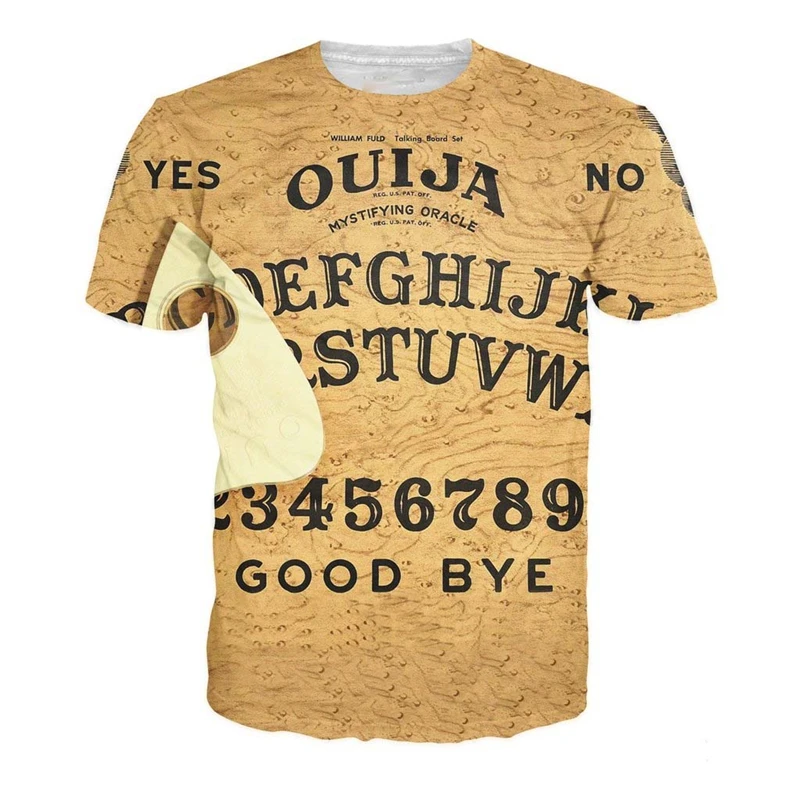 SOSHIRL Ouija Футболка с принтом забавная рок одежда в стиле хип хоп мужские футболки
