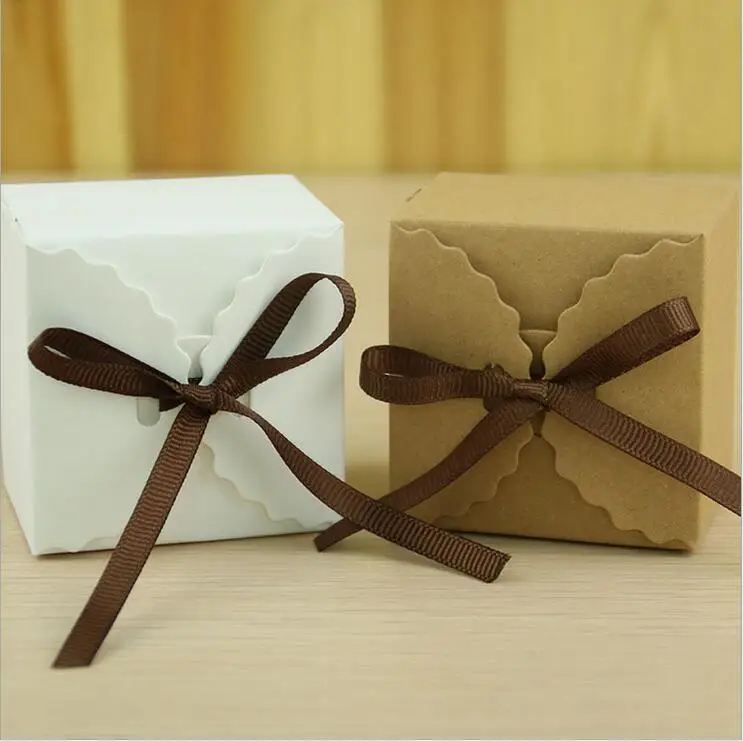 Kraft Candy Box Simple And Elegant Wedding Favor Gift Boxes Party