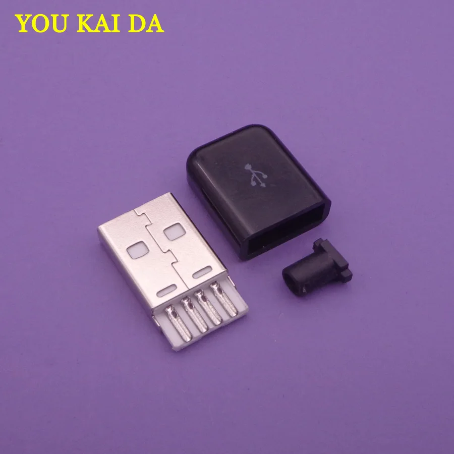 10 шт. 4 контактный разъем micro USB 2 0 типа A для самостоятельной пайки с черной