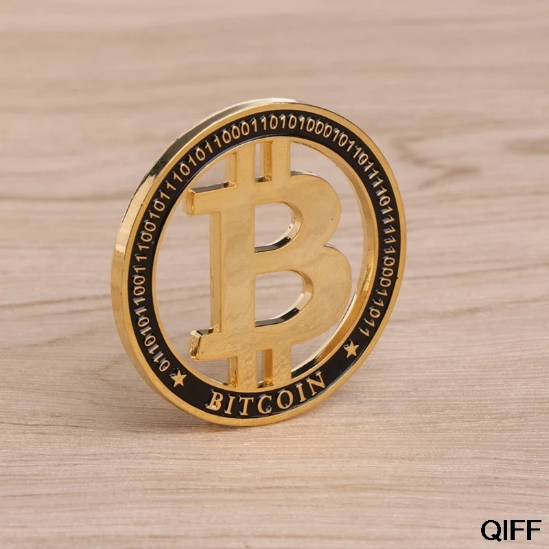 Wholesale Commemorative Coin Plated Golden Hollow Bitcoin BTC For Souvenir Art Collection May06