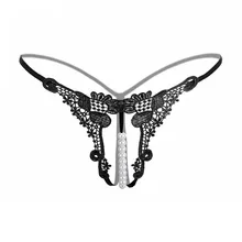 Стиль, сексуальные стринги и стринги, женские кружевные прозрачные открытые трусики с вырезами, сексуальные трусики с жемчугом, нижнее белье для женщин