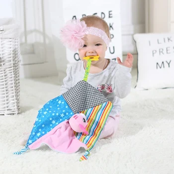 

Baby Soft Plush Cartoon Animal Rattles Toy Infant Teether