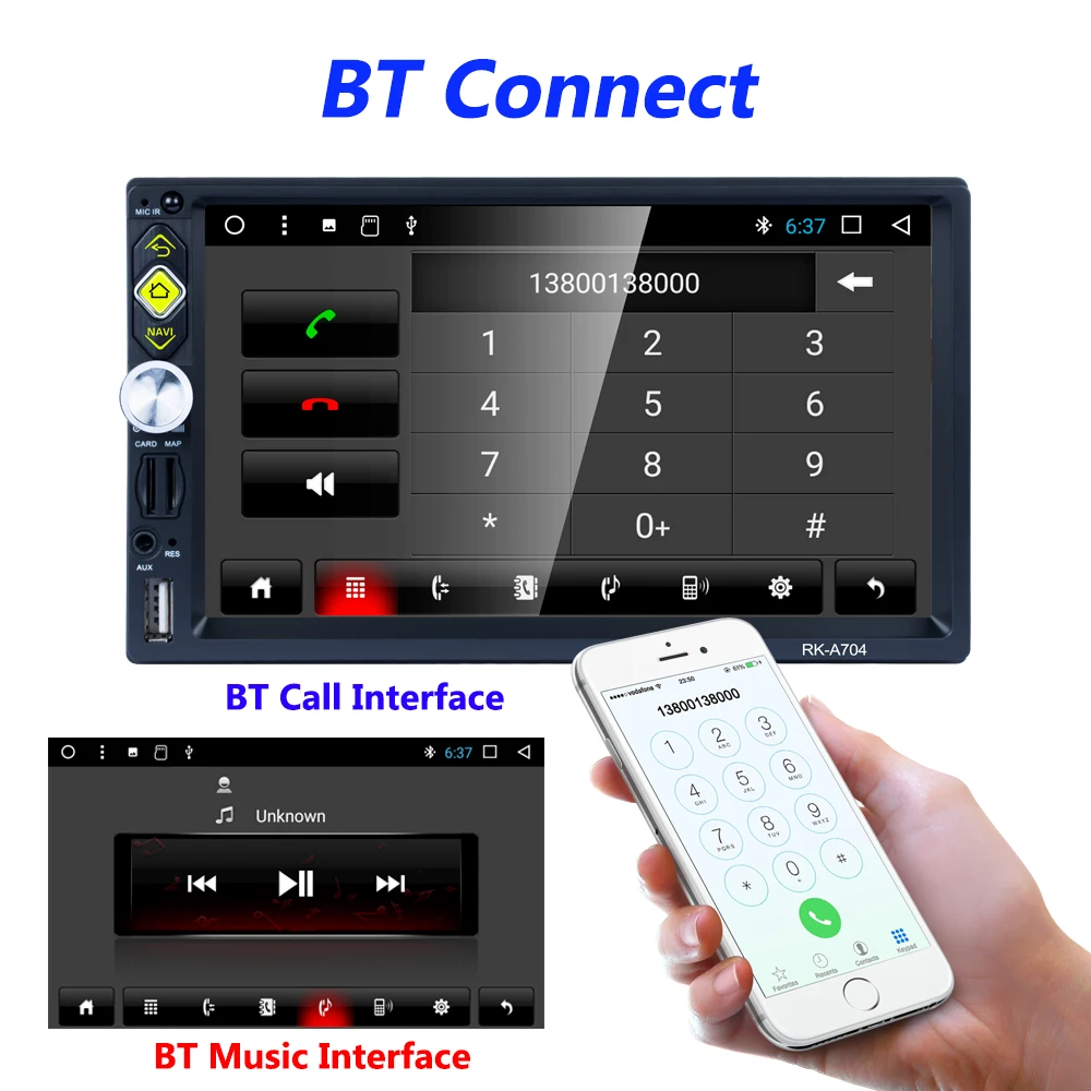 Flash Deal Full HD 1080P 7-inch 2DIN QUAD-core Android 7.1 Car Multimedia Player GPS Navigator Steering Wheel Control FM/AM/RDS Radio 10