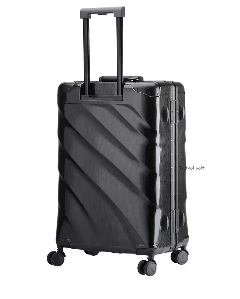 LeTrend, модная алюминиевая рама, чемодан на колёсиках, для мужчин, бизнес, пароль, чемодан, колеса, 20 дюймов, для женщин, на колесиках