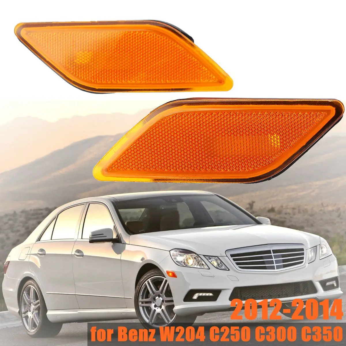 1 PC Left or Right Amber Side Marker Light Lamps for Mercedes for Benz