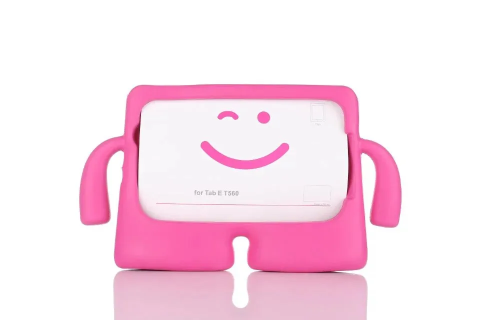 10 шт./лот противоударный детей 3D стильная футболка с изображением персонажей видеоигр для samsung Galaxy табе T560 9," чехол Высококачественный планшет крышка - Цвет: Розовый