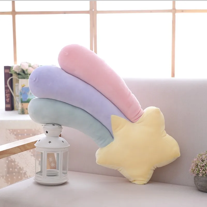 Подушка серии cute Sky плюшевая подушка с Луной и радужной звездой для стрельбы