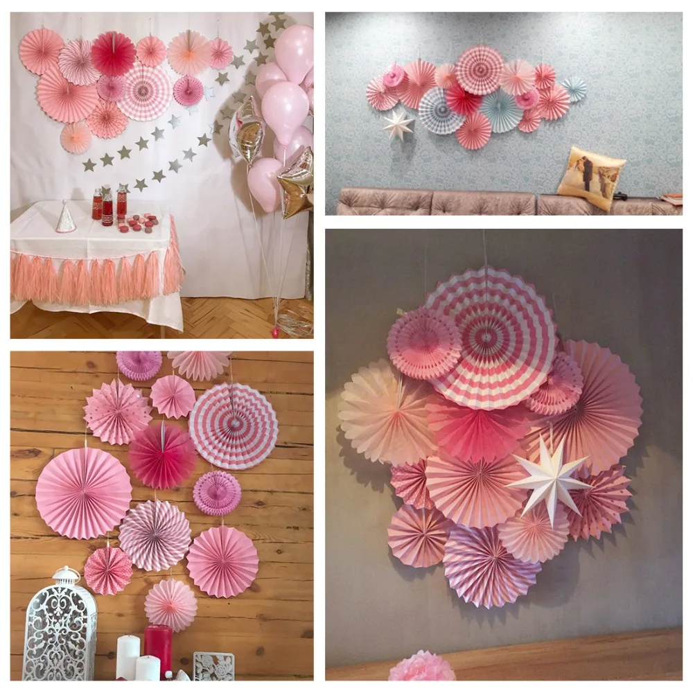 Розовый бумажный фон для украшения вечеринки 13 шт./компл.|decorative paper|decorative