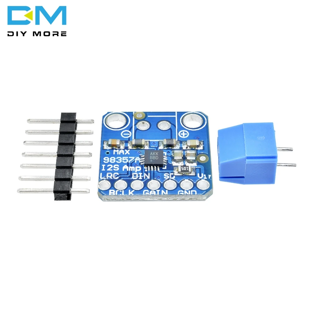 MAX08357 I2S Amp DAC 3W Класс D усилитель Breakout плата для Arduino Zero Raspberry Pi тепловой модуль