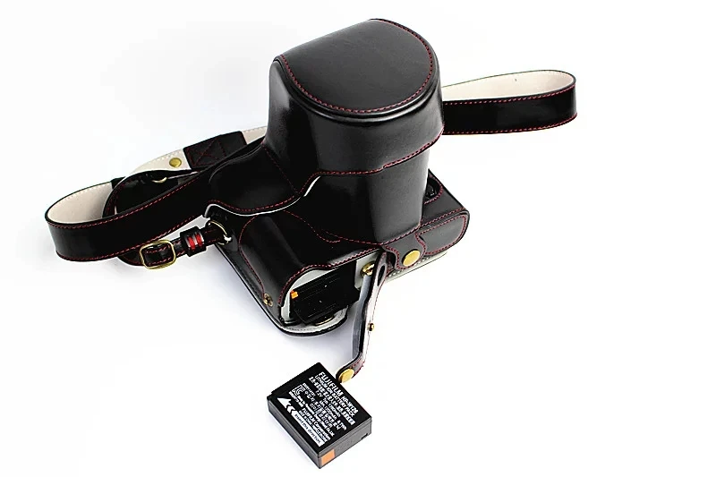 Capa de Couro para Câmera Digital Fujifilm Xt1 Bolsa de Capa para Câmera Digital e Acessórios com Abertura de Bateria - Image 5