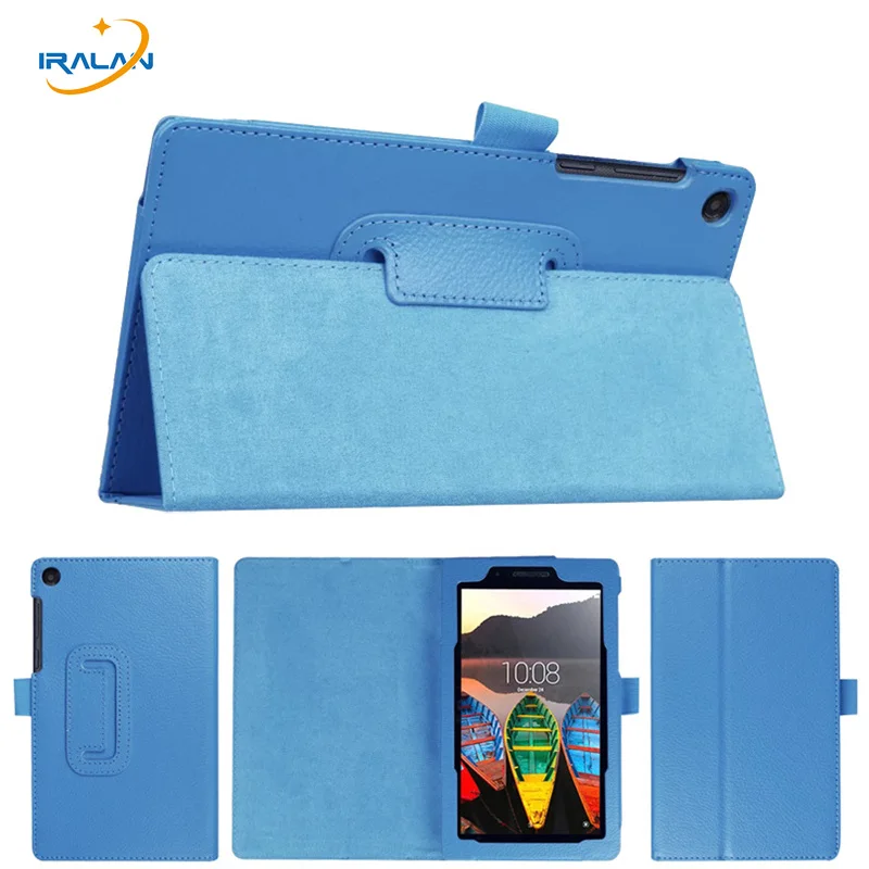 

Litchi PU Leather Folio Case For Lenovo Tab 3 7 Essential 710F 710L Stand Protective Cover For Lenovo TB3-710F 7.0 inch+stylus