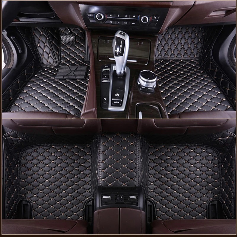 car floor mats for Jaguar XF XE XJL XJ6 XJ6L F-PACE F-TYPE brand firm soft car accessories car styling Custom floor mats Red