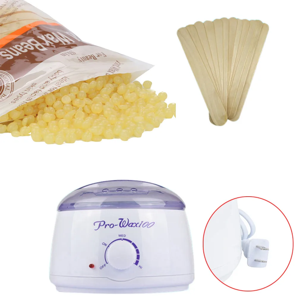 Honey flavor US plug Hair Removal Hot Paraffin Wax Warmer Heater Pot