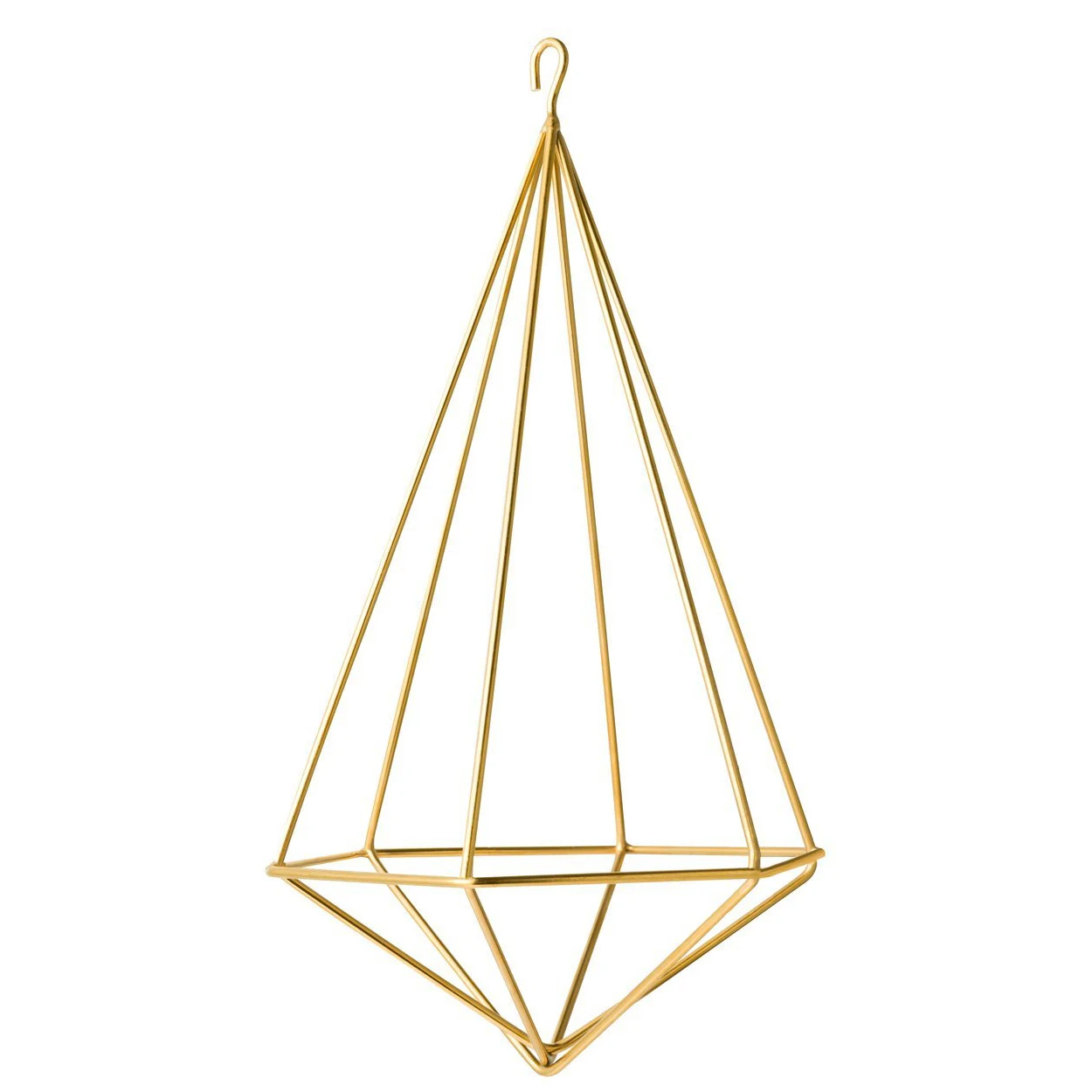 Подвесной Держатель для растений современный геометрический горшок с цепочкой тилландсия контейнер Himmeli Настенный декор, золото