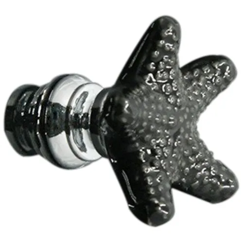 

HHTL-34mm 15Pcs Starfish Knobs Ceramic Drawer Handles Pulls for Wardrobe Cupboard Dresser Cabinet Closet Kitchen Furniture wit