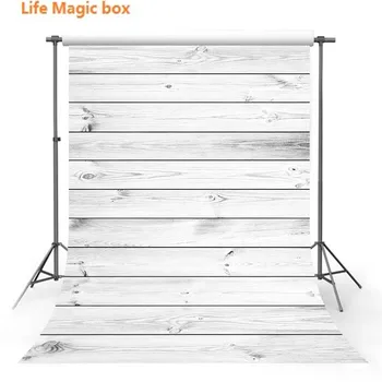 

Photography Backdrops Tuin Vinyl Achtergrond Gray Stitching Wood Plank Foto-200