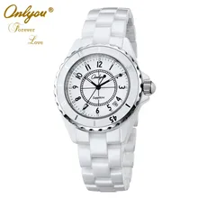 Onlyou Top Brand Luxury Ceramic Watches For Women Men Quality Quartz Watch Fashion Ladies Dress Watch 6901