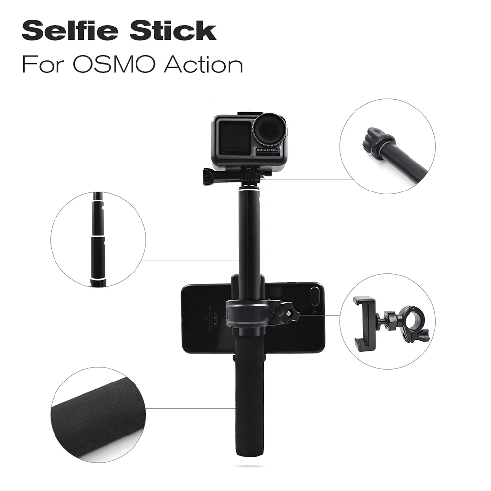 Универсальный ручной расширительный держатель селфи палки для DJI OSMO Action/Insta360 ONE/ONE