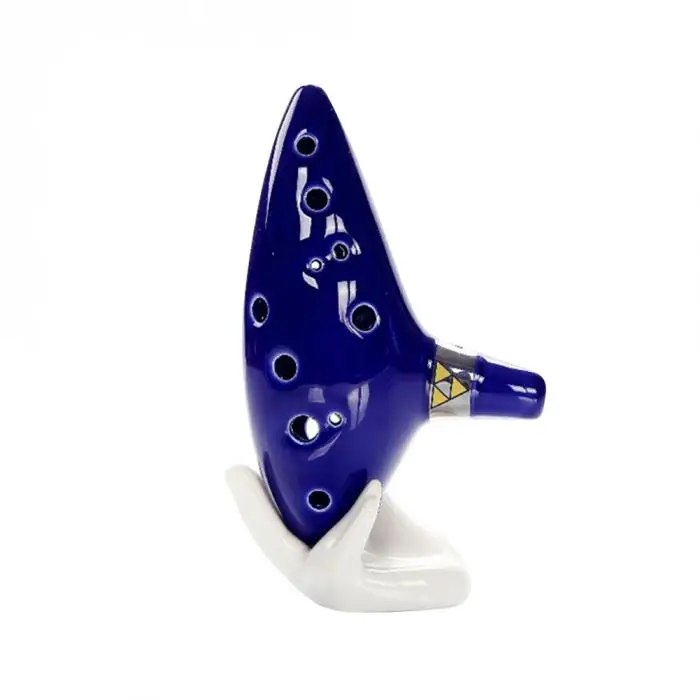 12 отверстий Alto C ocarina Профессиональный Начинающий окарина 12 отверстий тлеющая ручная роспись AC Тюнинг инструмент