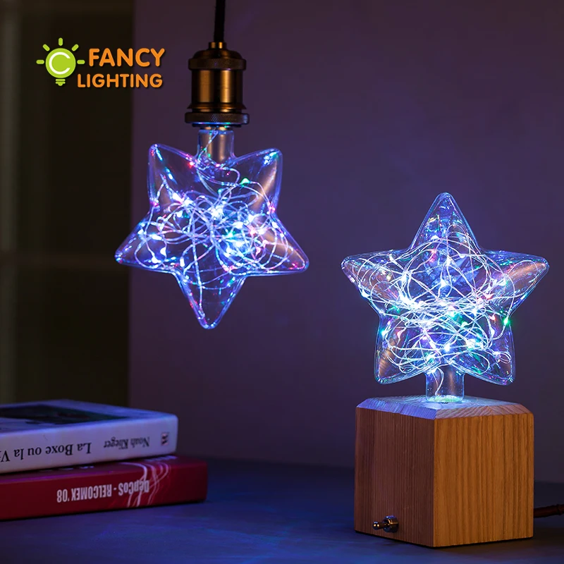 LED lamp Star rgb led light bulbs 3w Starry Sky light 110v/220v Firework lampada led e27 globe bulb for home/party decor lampada