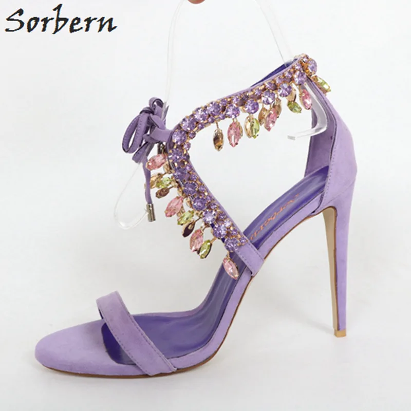 Mollini Queenbee Lilac Satin Heels - ShoeBeDoo