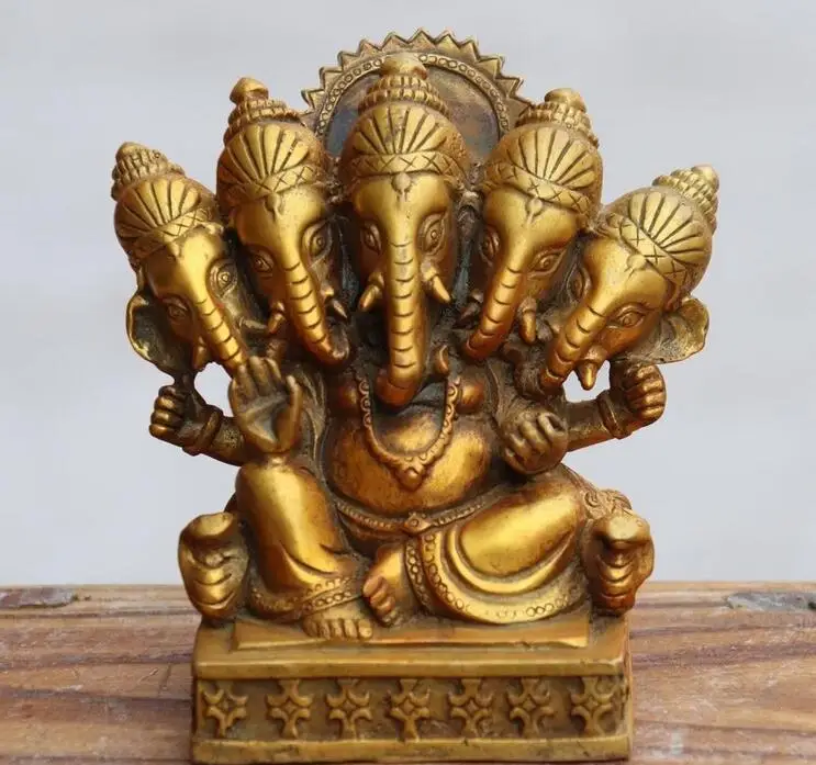 Buy Chinese Buddhism Copper Bronze Elephant Buddha