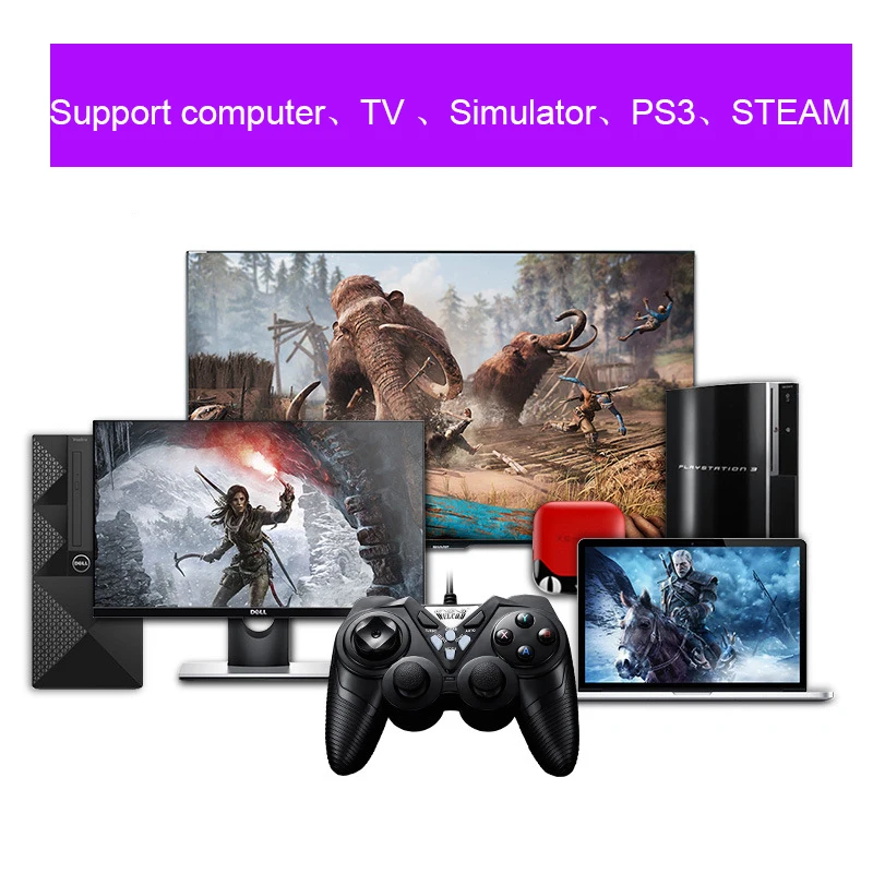 Vibration Joystick Dzhostik Wired USB PC Controller For TV PC Computer Steam Laptop For WinXPWin7Win8Win10 For Vista Gamepad (16)