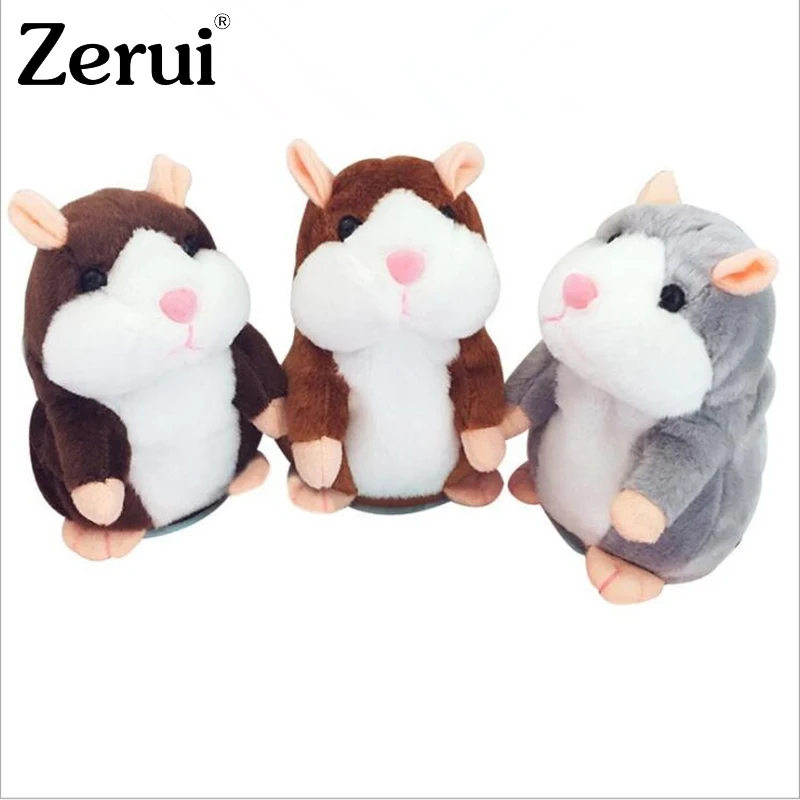 

15cm Talking Hamster Falante Plush Toys Cute Mouse Talking Sound Record Educational Stuffed Animal Dolls Kids Gifts Dropshipping