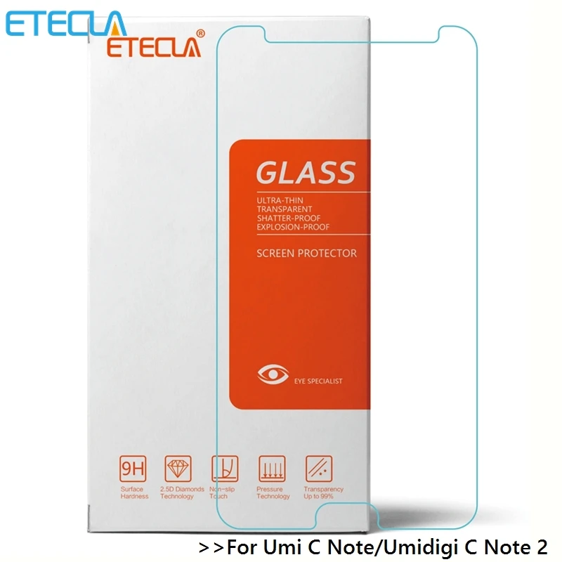 

For Umi C Note Glass Umidigi C Note 2 Tempered Glass On Umidigi C Note2 Screen Protector 0.30mm HD 9H Transparent Glass Film
