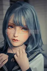 (K106) Супер Нежный девушка смолы половина головы Роль Аниме liil дизайн NANA-03 животик Косплэй Kigurumi маска переодеванию куклы