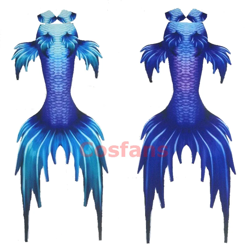 2019 New Customized Kids Adult Big Mermaid Tail With Monofin Bikini Swimming Swimsuit Beach Vacation Swimmable Cospaly Costume