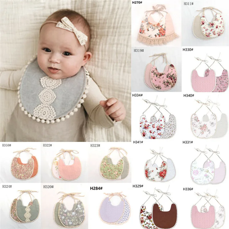 PUDCOCO 1PC Newborn Baby Boys Girls Cute Saliva Towel Feed e Cotton Bibs Dribble Bandana Scarf