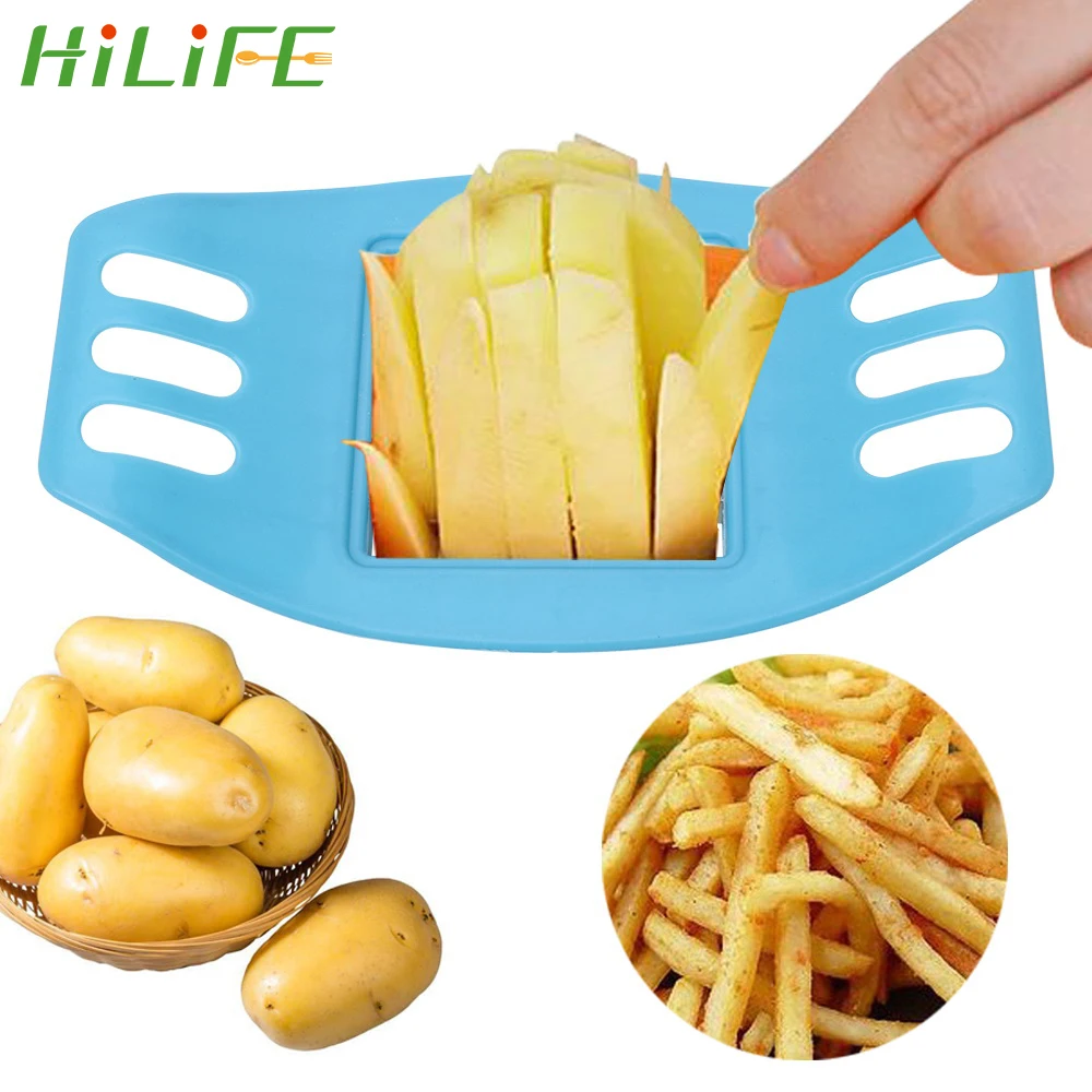 

HILIFE French Fry Cutter Chopper Chips Making Tool Vegetable Potato Slicer Cutter Potato Cutting Kitchen Tool Gadget