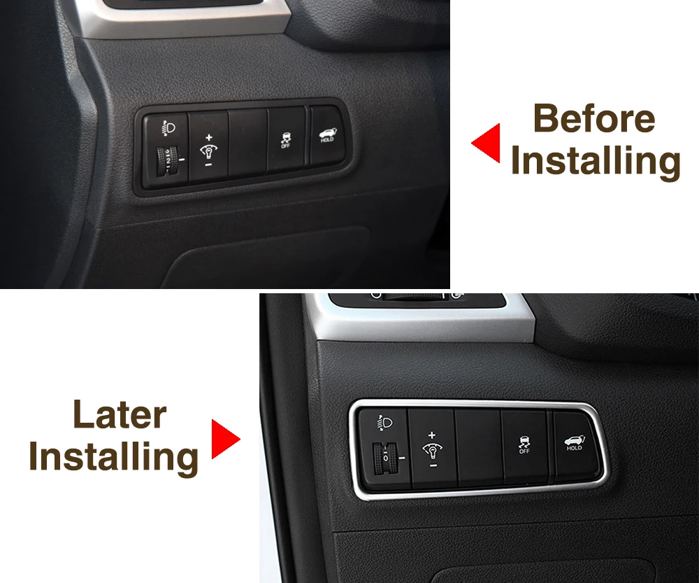 Декоративная рамка из нержавеющей стали регулировка фар для Hyundai Tucson 2015 2016|adjustable