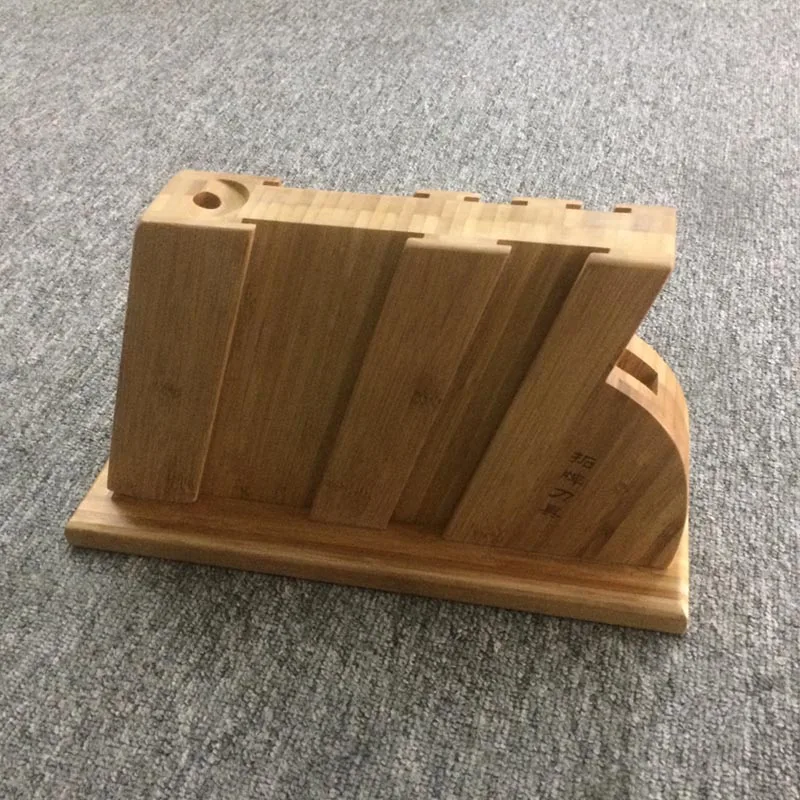 MR.CHEF Bamboo Knife Stand Knives Dock Can Put 8 inch Chef Knife and 7