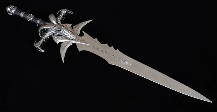 S1702 WOW LICH KING DEATH KNIGHTS FROSTMOURNE ARTHAS меч 1:1 Реплика с 3D креплением 47"