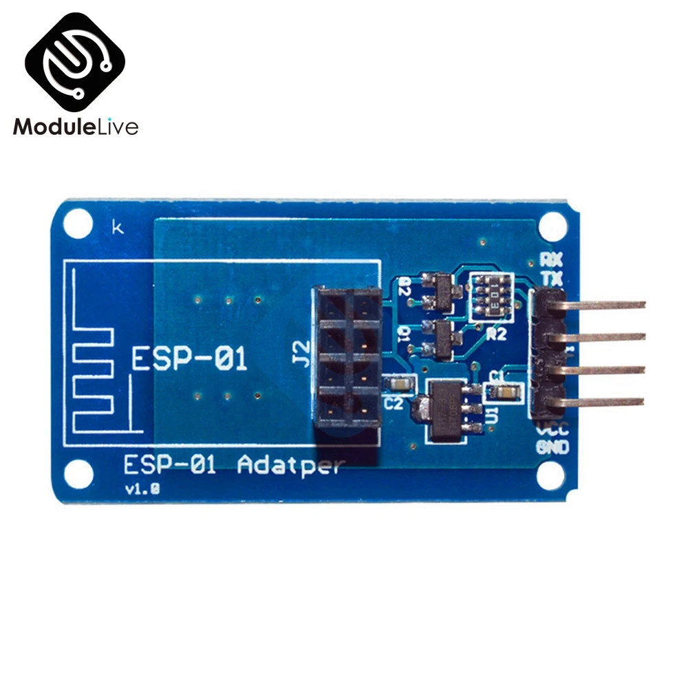 ESP8266 ESP01 ESP-01 серийный WiFi беспроводной адаптер модуль 3,3 V 5V Esp01 Breakout адаптеры pcb совместимый для Arduino