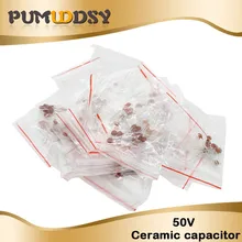 100 шт. Керамика конденсатор с алюминиевой крышкой, 50В 1pF~ 100nF 0,1 мкФ 104 4.7PF 10PF 22PF 33PF 47PF 100PF 101 220PF 221 330PF 470PF 1NF 103 47NF 473