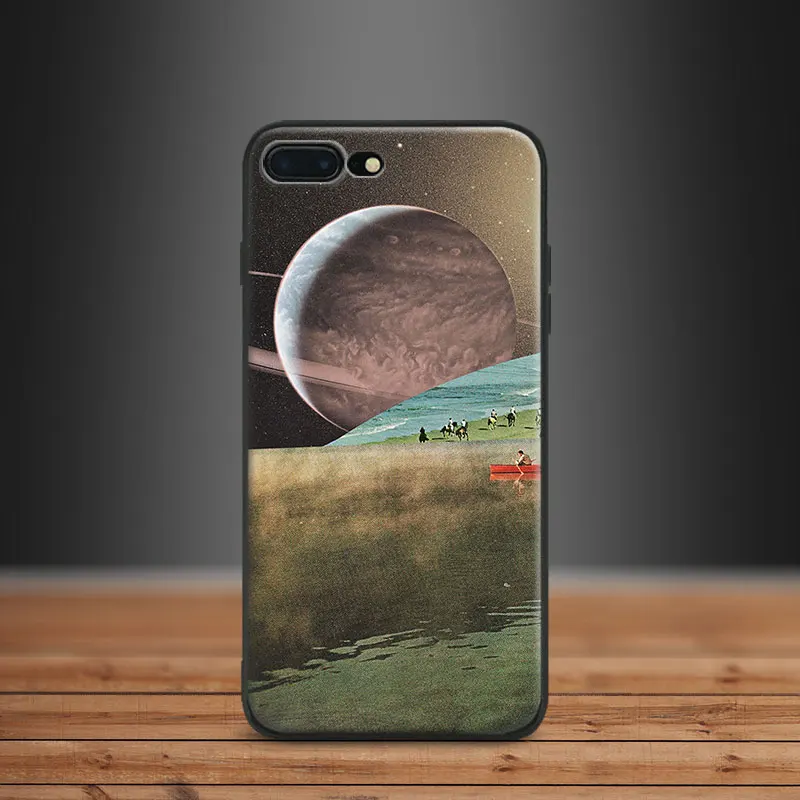 

Universe Cactus Collages art Coque Tpu Soft Silicone Phone Case Cover Shell For Apple IPhone 5 5s SE 6 6s 7 8 Plus X 10