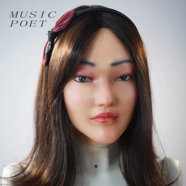 Buy Music Poet Female mask silicone realistic human