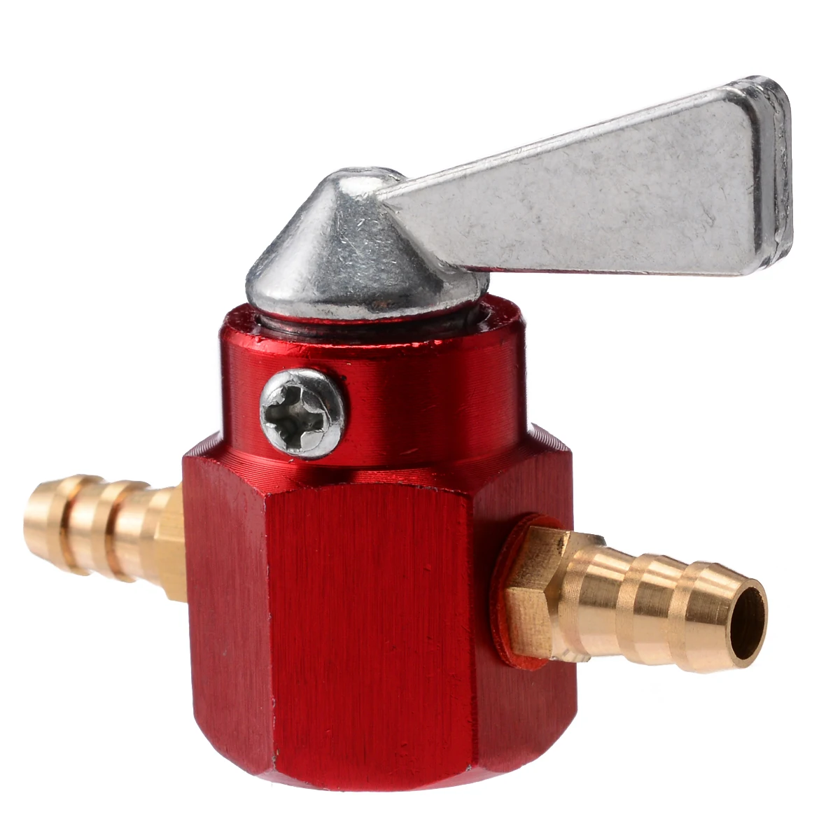 Mayitr 1pc Car Aluminium Universal Fuel Tap Scooter Moped Motorcycle For 6mm Gasoline Hose Switch