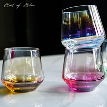 Восток Эдема Ins Красочные простые цветные стеклянные в скандинавском стиле Чашка для завтрака чашка для молока чашка для холодных напитков Бытовая чашка для воды