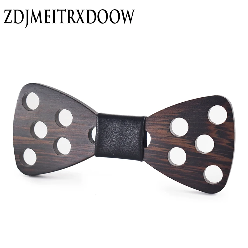 

2016 New Design Brand Fashion Handmade Wood Bow ties Bowtie Butterfly Gravata Ties For Men DIY Dot Mens Wooden bow tie
