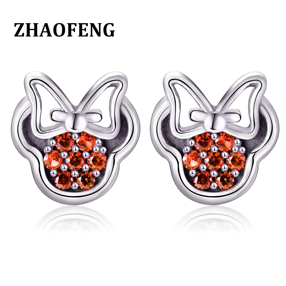

ZHAOFENG cute earrings korean silver statement geometric brincos de festa small summer trendy oorbellen boucle d'oreille stud