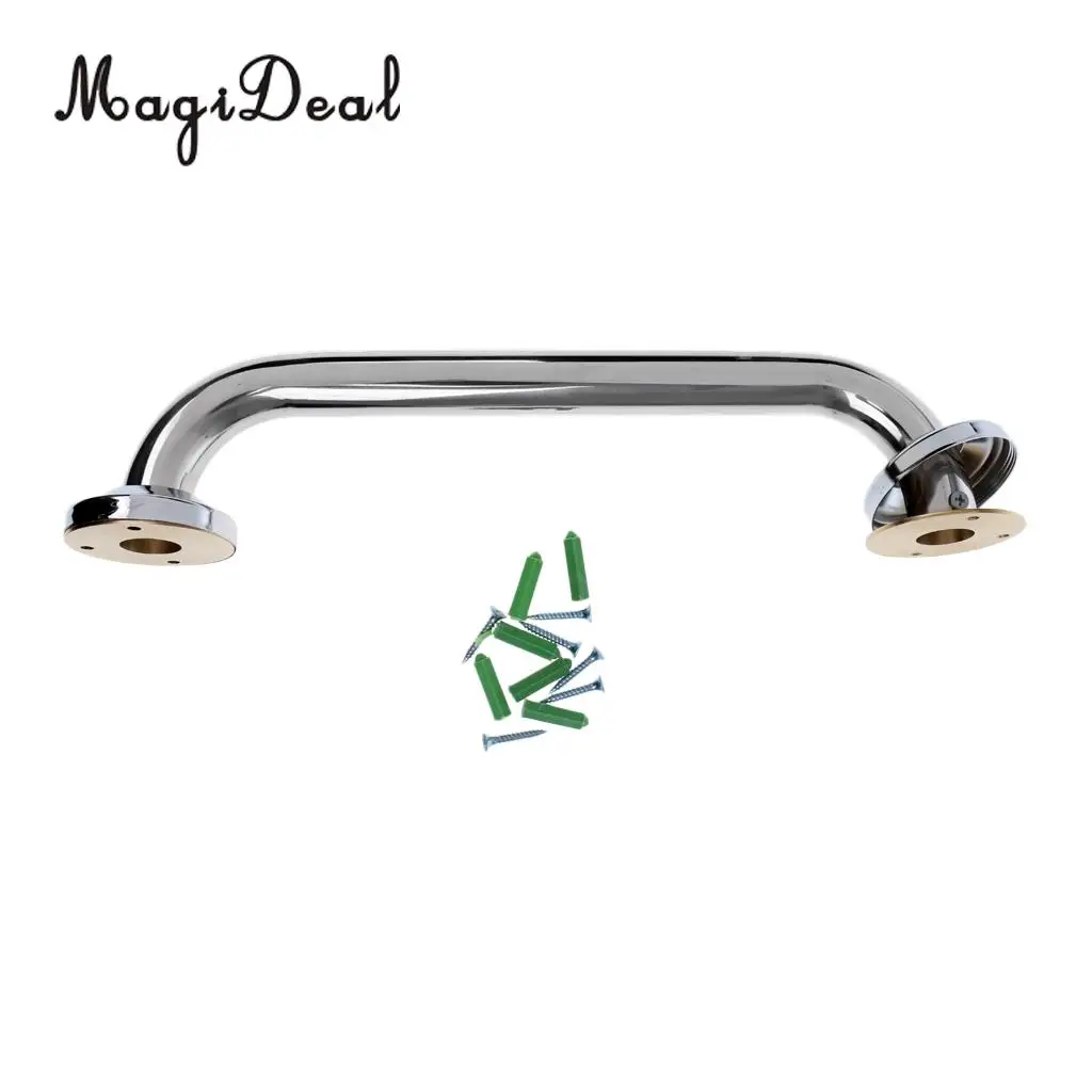 2 Pieces 316 Stainless Steel 13'' Boat Polished Marine Yacht Grab Handle Handrail 330mm Heavy Duty Fishing Flatable Boat Dinghy