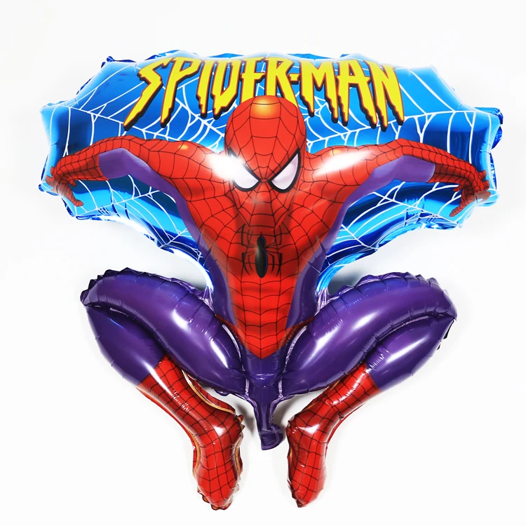 50pcs/lot Large Spiderman Balloon Foil Air Balloons Cartoon Spider man
