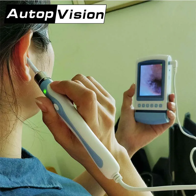 66C 3inch LCD Portable family Healthcare Pocket otoscope Ear Scope nose